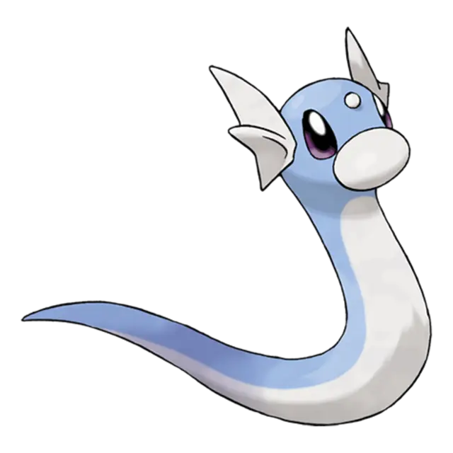 Dratini, the Dragon Pokémon — Dragon-type Pokémon official artwork