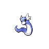 Dratini front-facing sprite from Pokémon White