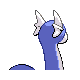 Dratini back-facing sprite from Pokémon Diamond