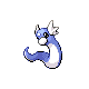 Dratini front-facing sprite from Pokémon Diamond