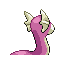 Dratini shiny back-facing sprite from Pokémon FireRed
