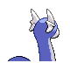 Dratini back-facing sprite from Pokémon HeartGold