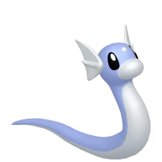 Dratini front-facing sprite from Pokémon Omega Ruby