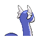 Dratini back-facing sprite from Pokémon Platinum