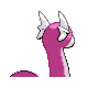 Dratini shiny back-facing sprite from Pokémon Platinum