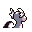 Dratini back-facing sprite from Pokémon Blue