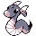 Dratini front-facing sprite from Pokémon Blue