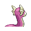 Dratini shiny back-facing sprite from Pokémon Sapphire