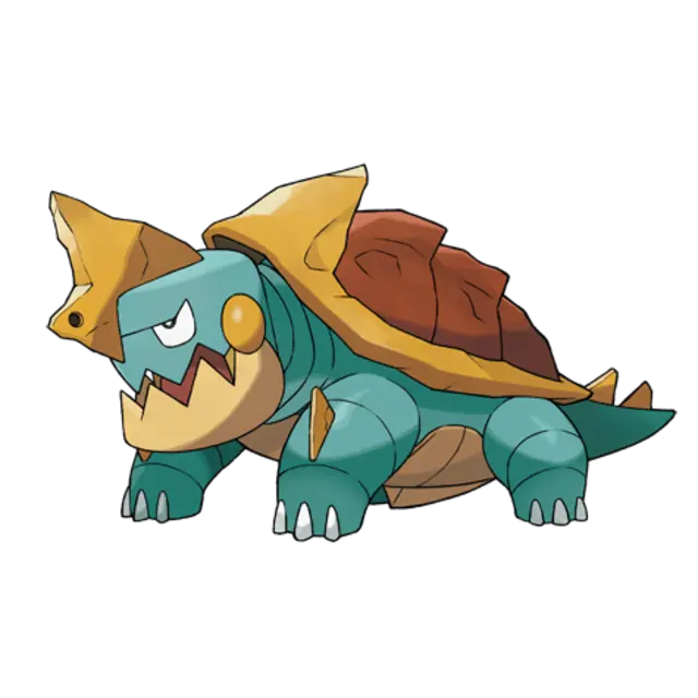 Drednaw, the Bite Pokémon — Water/Rock-type Pokémon official artwork