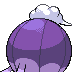 Drifblim back-facing sprite from Pokémon Platinum