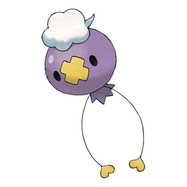 Drifloon, the Balloon Pokémon — Ghost/Flying-type Pokémon official artwork