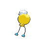 Drifloon shiny back-facing sprite from Pokémon Black 2