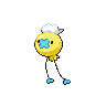 Drifloon shiny front-facing sprite from Pokémon Black