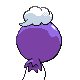 Drifloon back-facing sprite from Pokémon Diamond