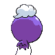 Drifloon back-facing sprite from Pokémon HeartGold