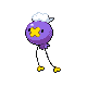Drifloon front-facing sprite from Pokémon HeartGold