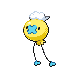 Drifloon shiny front-facing sprite from Pokémon HeartGold
