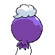 Drifloon back-facing sprite from Pokémon Platinum