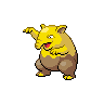 Drowzee front-facing sprite from Pokémon Black