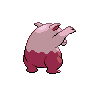 Drowzee shiny back-facing sprite from Pokémon Black