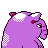 Drowzee shiny back-facing sprite from Pokémon Crystal