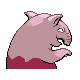 Drowzee shiny back-facing sprite from Pokémon Pearl