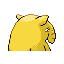 Drowzee back-facing sprite from Pokémon FireRed