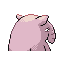 Drowzee shiny back-facing sprite from Pokémon FireRed