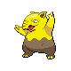 Drowzee front-facing sprite from Pokémon SoulSilver