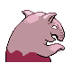 Drowzee shiny back-facing sprite from Pokémon SoulSilver