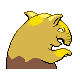 Drowzee back-facing sprite from Pokémon Platinum