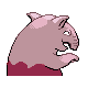 Drowzee shiny back-facing sprite from Pokémon Platinum