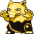Drowzee front-facing sprite from Pokémon Blue