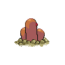 Dugtrio back-facing sprite from Pokémon White 2