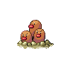 Dugtrio front-facing sprite from Pokémon White 2