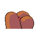 Dugtrio back-facing sprite from Pokémon Diamond