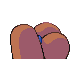 Dugtrio shiny back-facing sprite from Pokémon Diamond