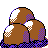 Dugtrio shiny back-facing sprite from Pokémon Gold