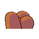 Dugtrio back-facing sprite from Pokémon HeartGold
