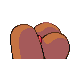 Dugtrio back-facing sprite from Pokémon Platinum