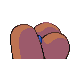 Dugtrio shiny back-facing sprite from Pokémon Platinum