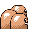 Dugtrio back-facing sprite from Pokémon Blue