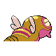 Dunsparce shiny back-facing sprite from Pokémon Diamond