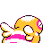 Dunsparce shiny back-facing sprite from Pokémon Gold