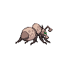 Durant shiny back-facing sprite from Pokémon White