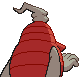 Dusclops shiny back-facing sprite from Pokémon Platinum