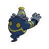 Dusknoir shiny back-facing sprite from Pokémon White 2