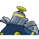 Dusknoir shiny back-facing sprite from Pokémon Pearl