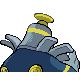Dusknoir shiny back-facing sprite from Pokémon HeartGold