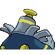 Dusknoir shiny back-facing sprite from Pokémon Platinum
